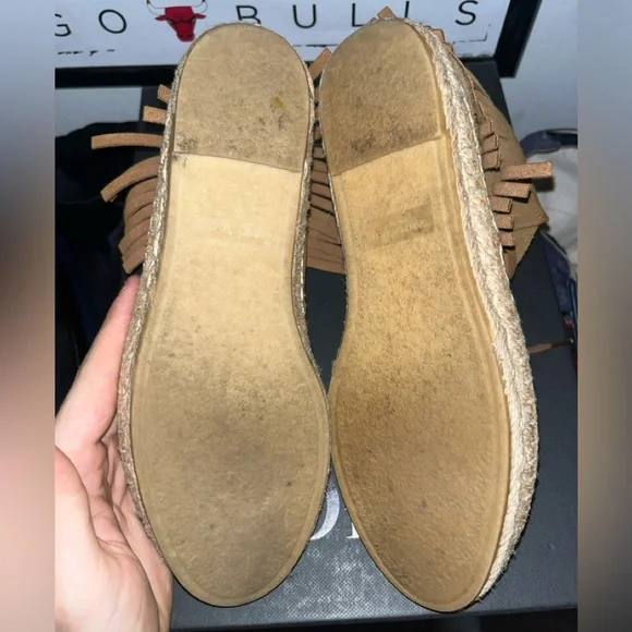 YVES Saint Lauren Espadrilles Suede Fringed Desert Boots - Picture 7 of 8